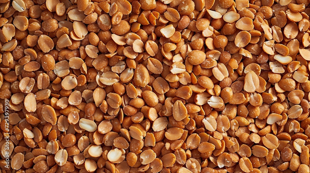 Close-up of abundant peanuts in their natural shells as a textured background Close-up of abundant peanuts in their natural shells as a textured background