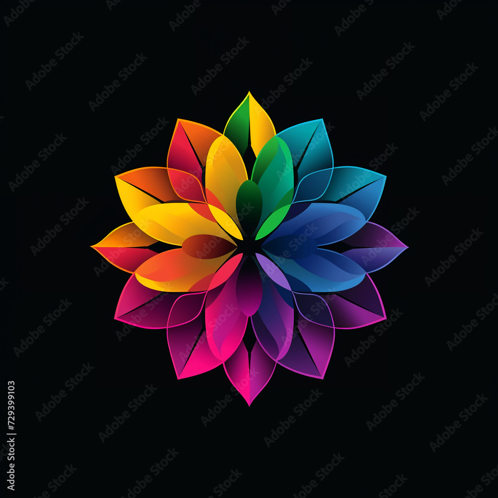 flower vector illustration for vibrant creative trendy brand logo or modern graphic design flower vector illustration for vibrant creative trendy brand logo or modern graphic design