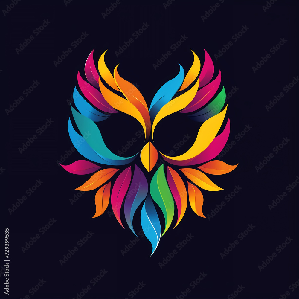 owl vector illustration for vibrant creative trendy brand logo or modern graphic design