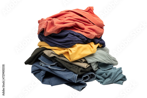 Dirty Laundry Isolated on Transparent Background