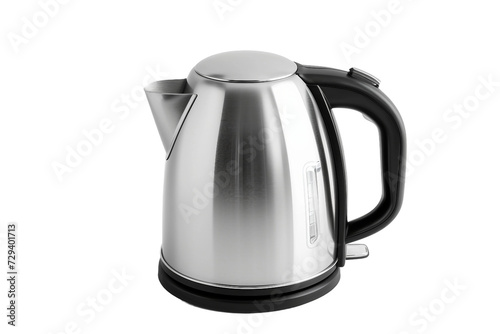 Steel Kettle Isolated on Transparent Background