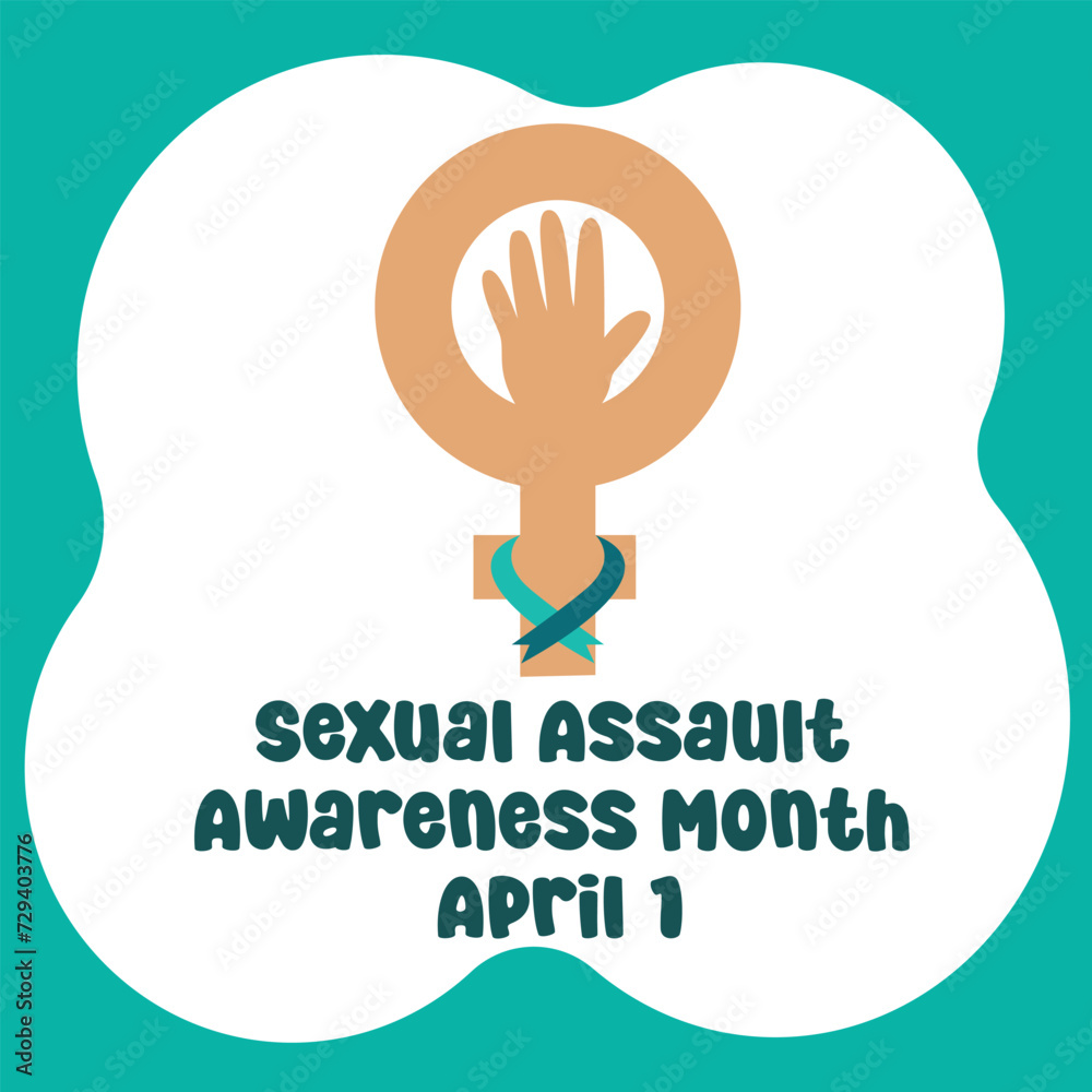 vector graphic of Sexual Assault Awareness Month ideal for Sexual ...
