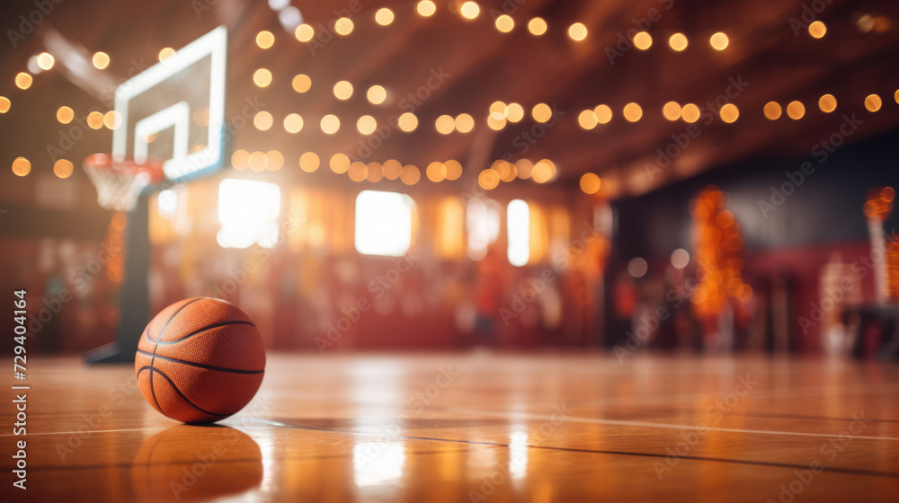 A sports-themed party with a mini basketball court and hoops A sports-themed party with a mini basketball court and hoops