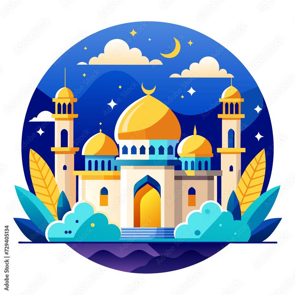 illustration of mosque