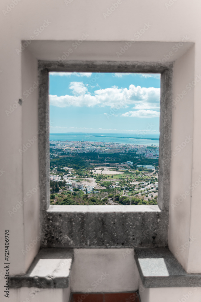 view from the window to the sea