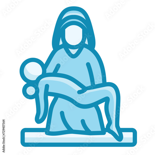 Pieta Statue Icon