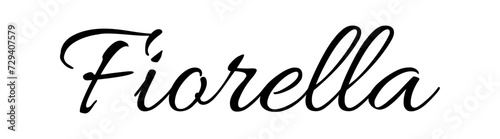 Fiorella - black color - name written - ideal for websites,, presentations, greetings, banners, cards, books, t-shirt, sweatshirt, prints, cricut, silhouette, sublimation
