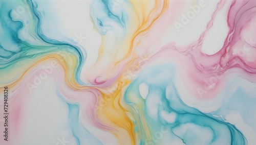 Alcohol marble ink texture in pastel color background