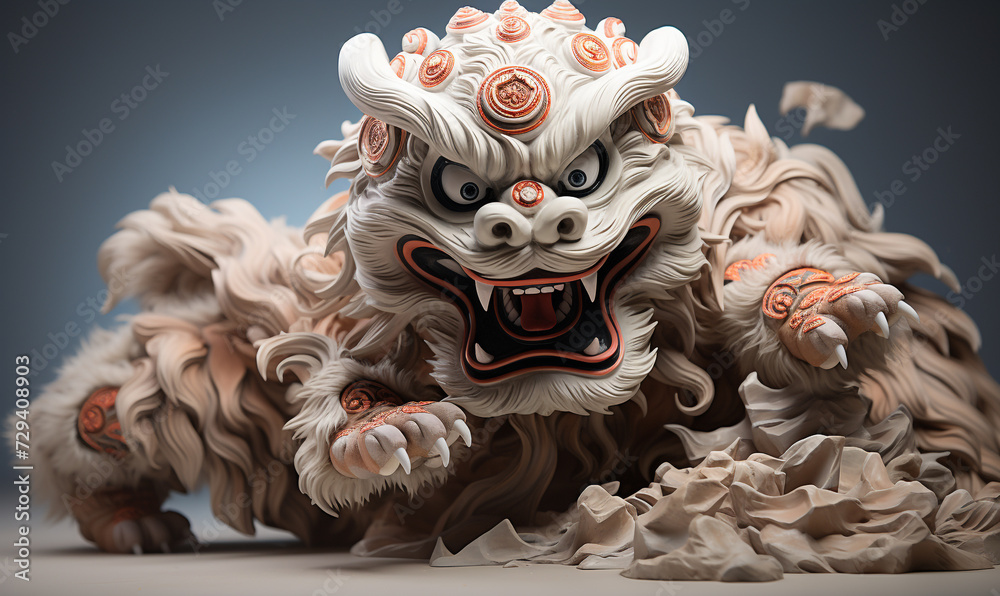 Baron or Lion Dance, studio shot Baron or Lion Dance, studio shot