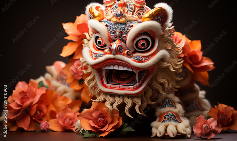 Baron or Lion Dance, studio shot Baron or Lion Dance, studio shot