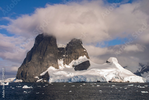 Antarctic landscape view aken at Lemaire Chanel. photo