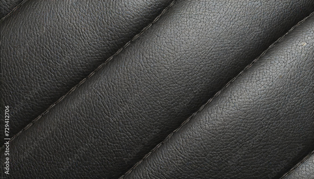 Obraz premium Black leather background. Black leather texture