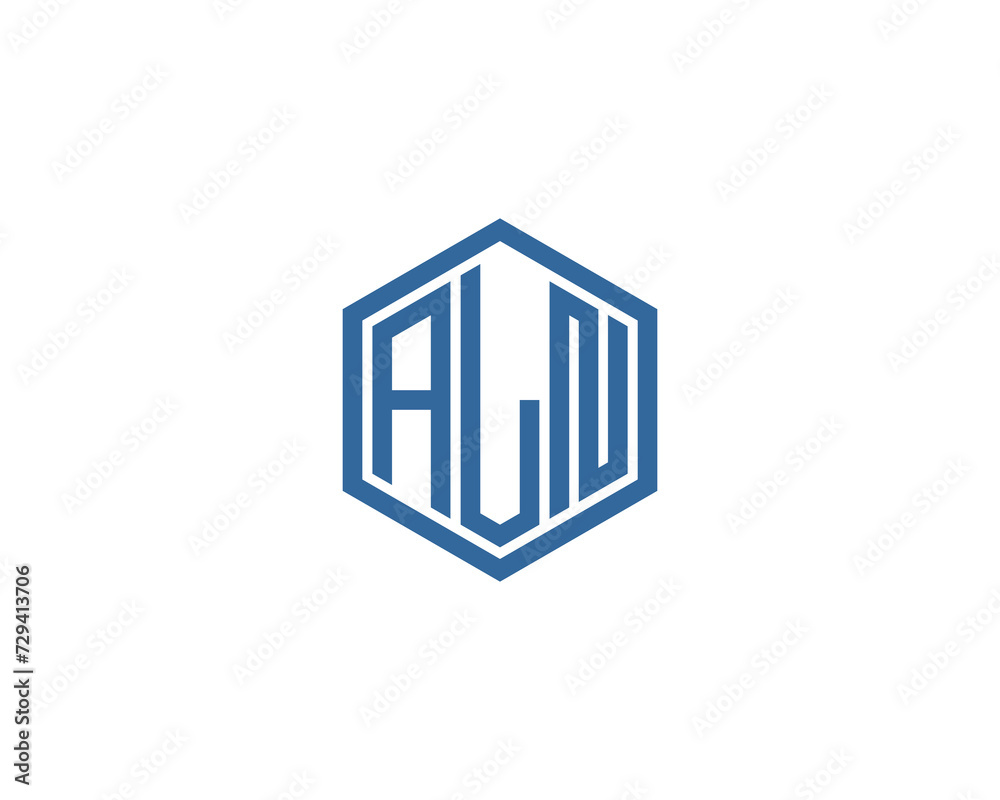 ALN Logo design vector template ALN Logo design vector template