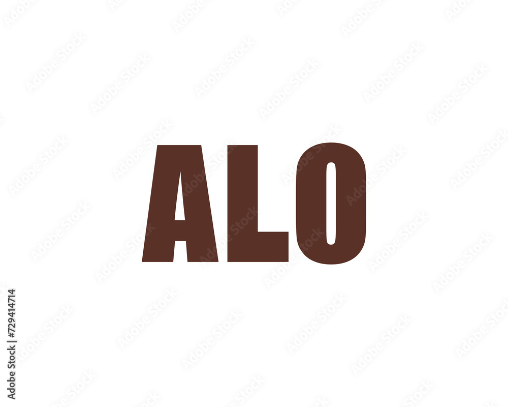 ALO logo design vector template ALO logo design vector template