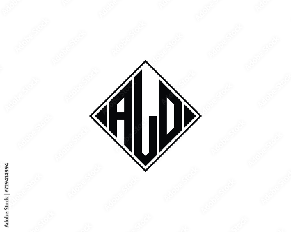 ALO logo design vector template ALO logo design vector template