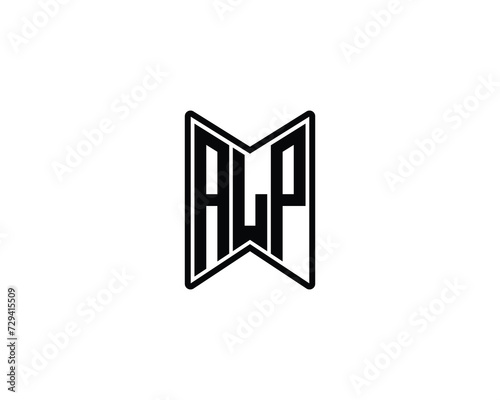 ALP Logo design vector template