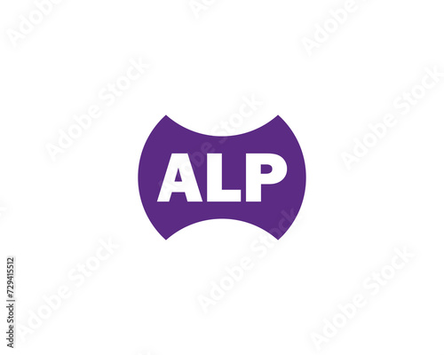 ALP Logo design vector template