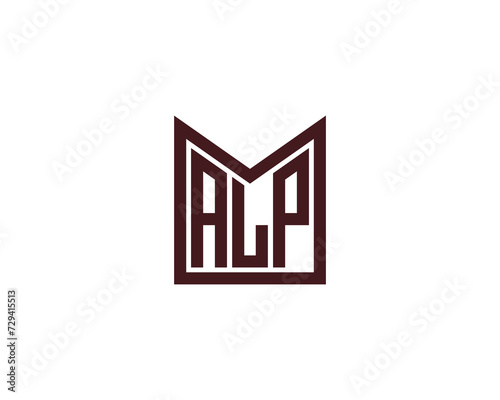 ALP Logo design vector template
