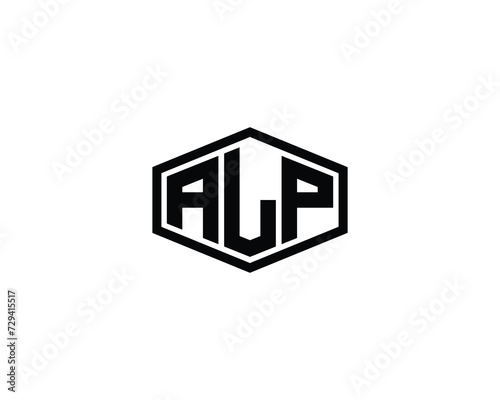 ALP Logo design vector template