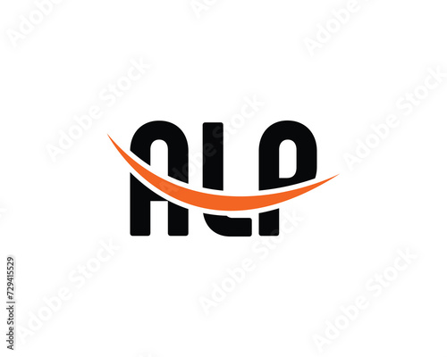 ALP Logo design vector template