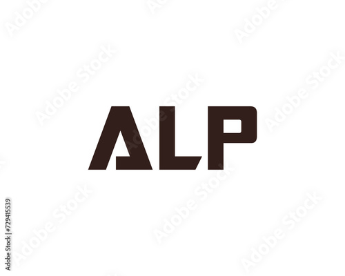 ALP Logo design vector template