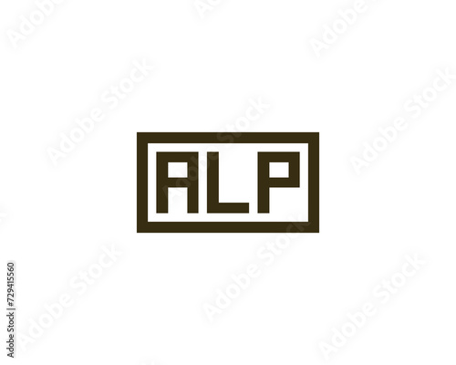 ALP Logo design vector template