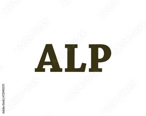 ALP Logo design vector template
