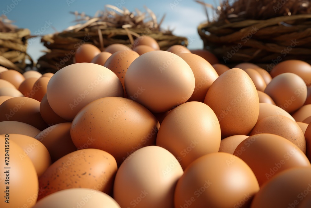 Eggs with a soft-focus background, highlighting natural food and healthy eating. Eggs with a soft-focus background, highlighting natural food and healthy eating.