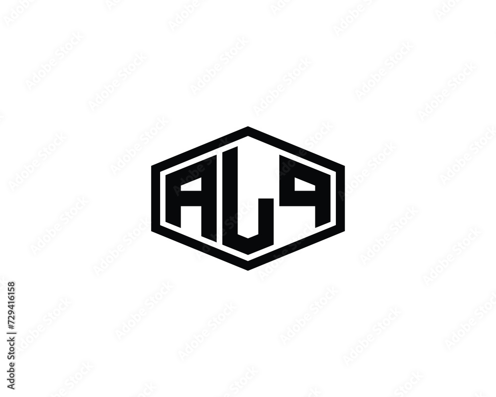 ALQ Logo design vector template ALQ Logo design vector template