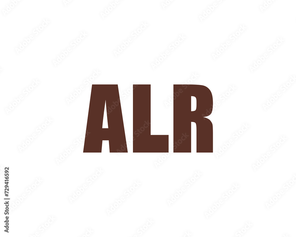 ALR Logo design vector template ALR Logo design vector template