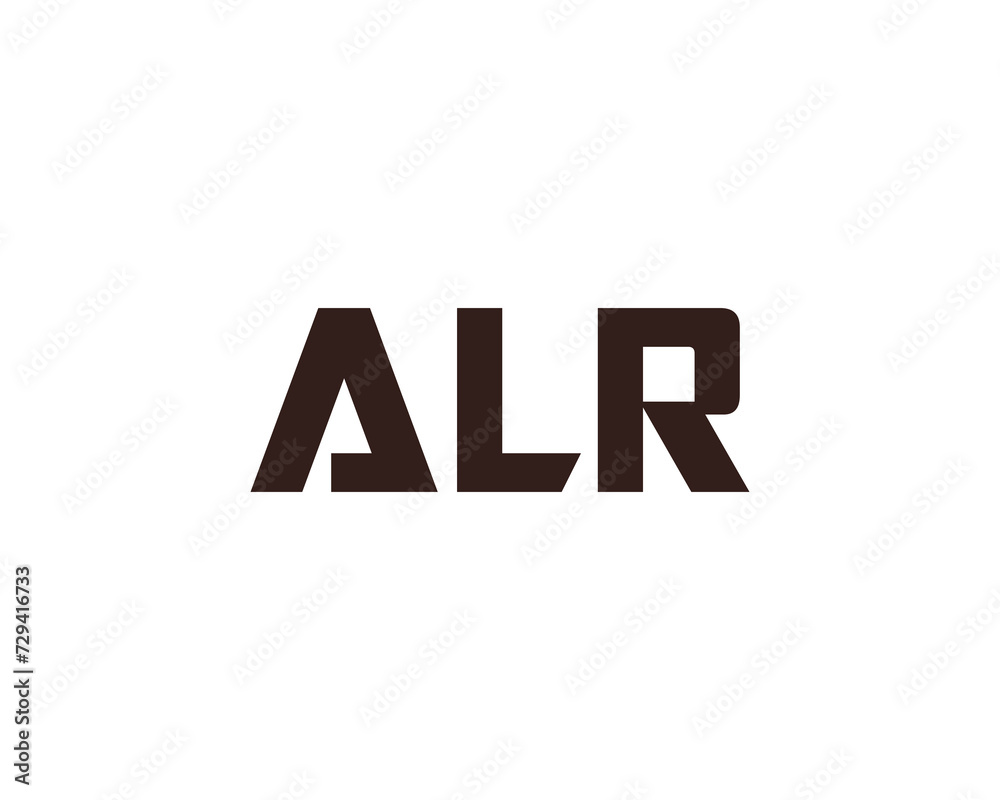 ALR Logo design vector template ALR Logo design vector template