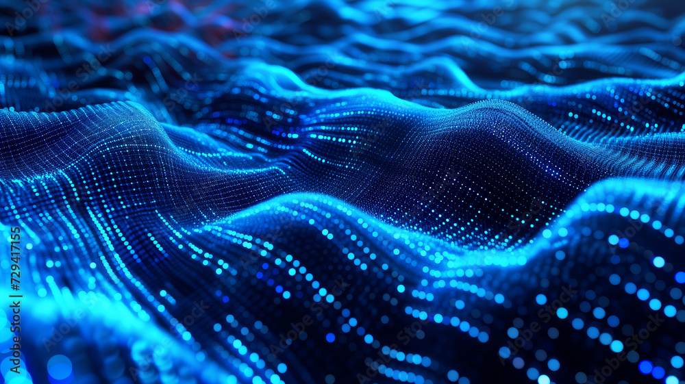 Abstract connected dots and lines. AI technology concept, digital data flow motion. Abstract connected dots and lines. AI technology concept, digital data flow motion.