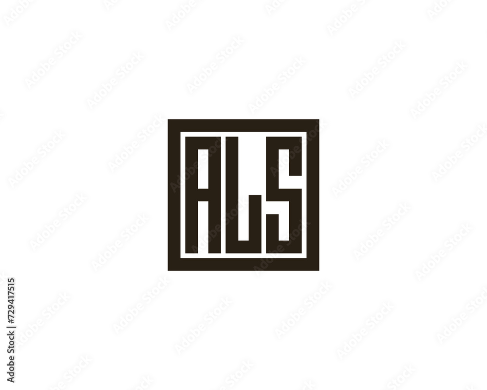 ALS Logo design vector template ALS Logo design vector template