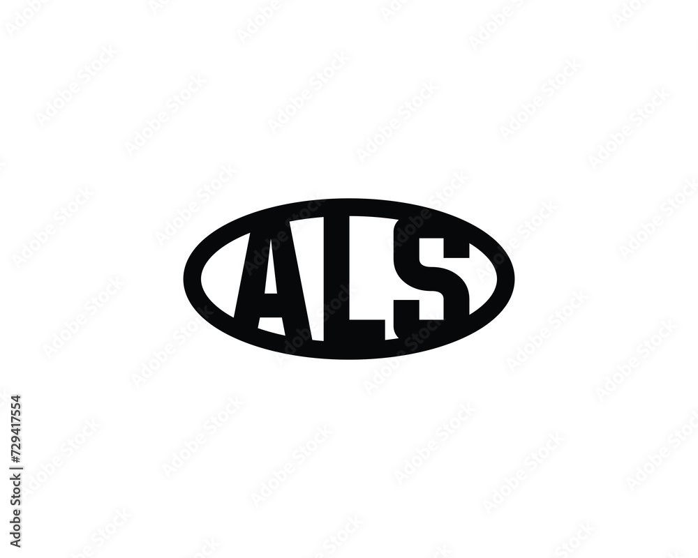 ALS Logo design vector template ALS Logo design vector template