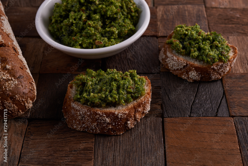 pesto with cilantro and nuts pesto with cilantro and nuts