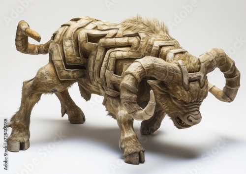Wooden Animal Sculpture © LUPACO IMAGES