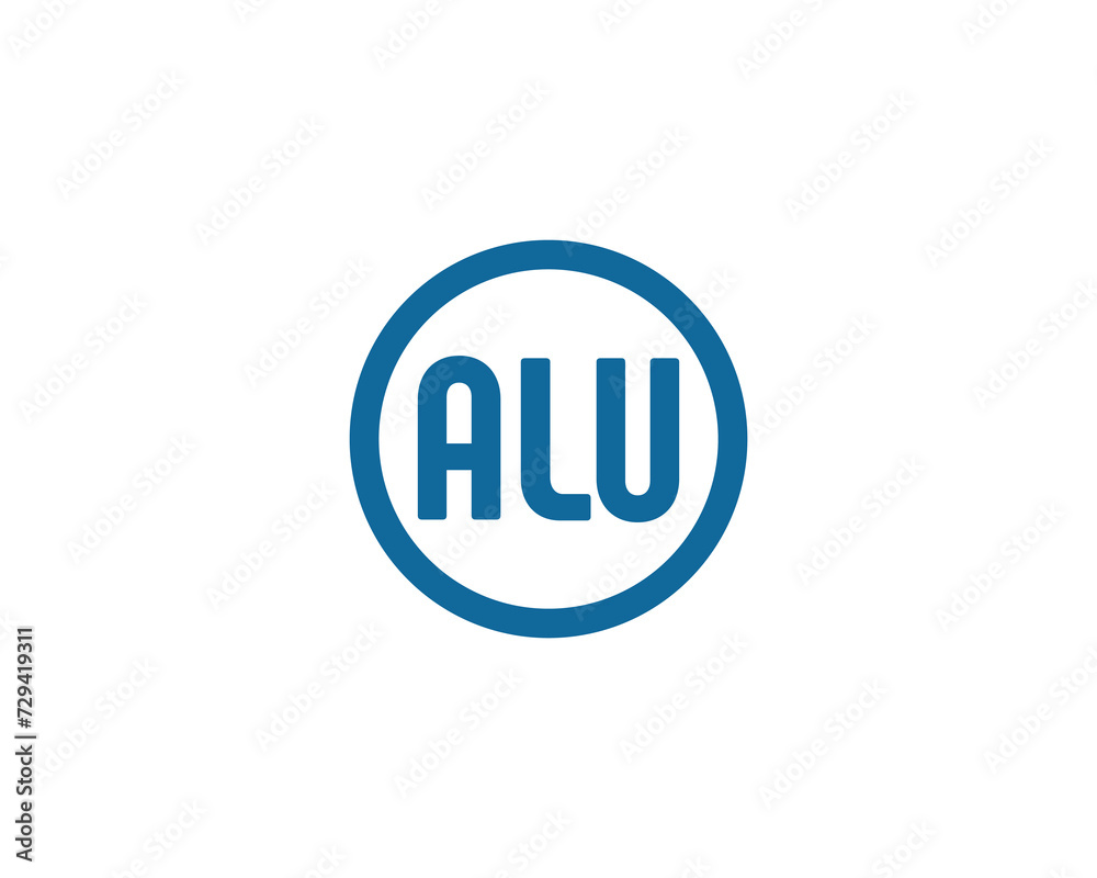 ALU Logo design vector template ALU Logo design vector template