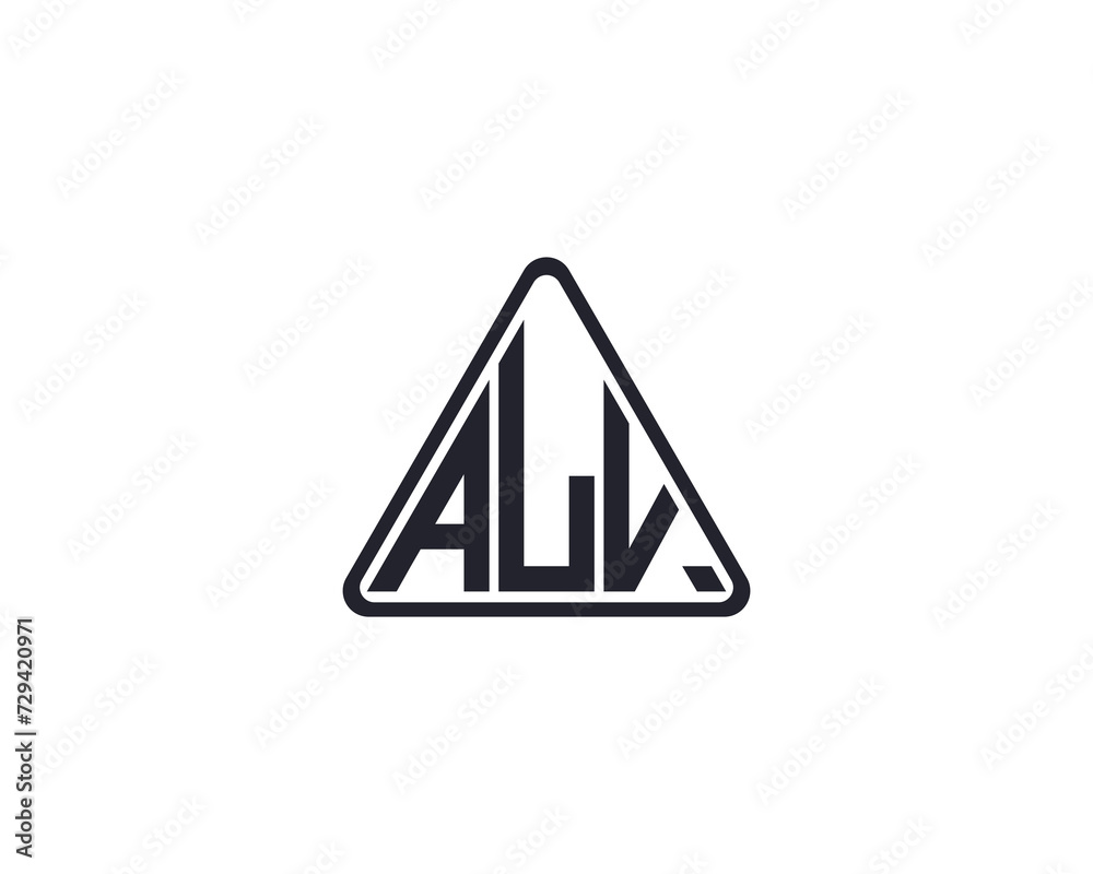 ALV Logo design vector template ALV Logo design vector template