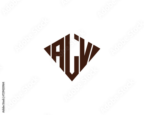 ALV Logo design vector template photo