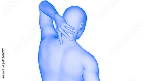 Human Body Suffering with Backpain Anatomy © magicmine