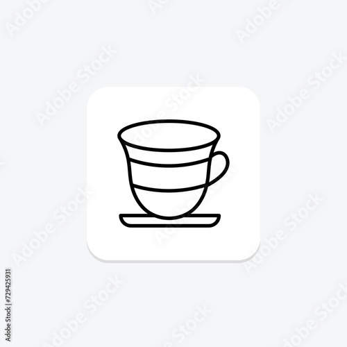 Arabic Coffee Cup icon  coffee  cup  beverage  icon line icon  editable vector icon  pixel perfect  illustrator ai file