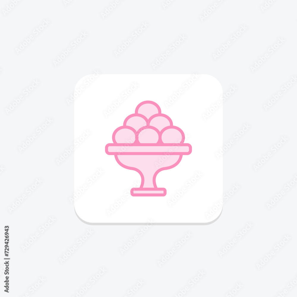 Traditional Sweets icon, sweets, dessert, icon, arabic sweets duotone line icon, editable vector icon, pixel perfect, illustrator ai file Traditional Sweets icon, sweets, dessert, icon, arabic sweets duotone line icon, editable vector icon, pixel perfect, illustrator ai file
