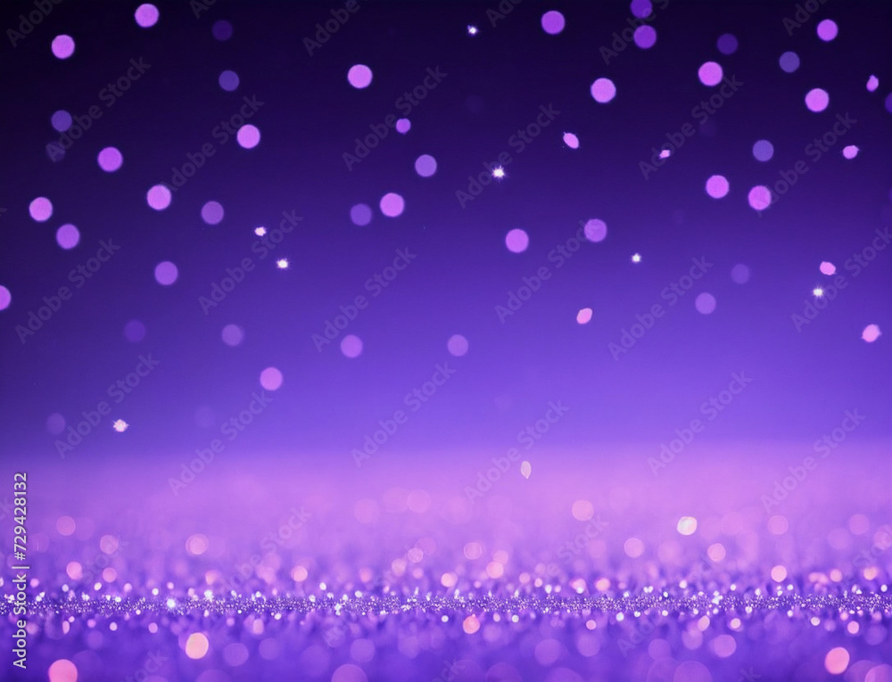Fototapeta premium Bokeh wallpaper in pirple colors with light particles, abstract background