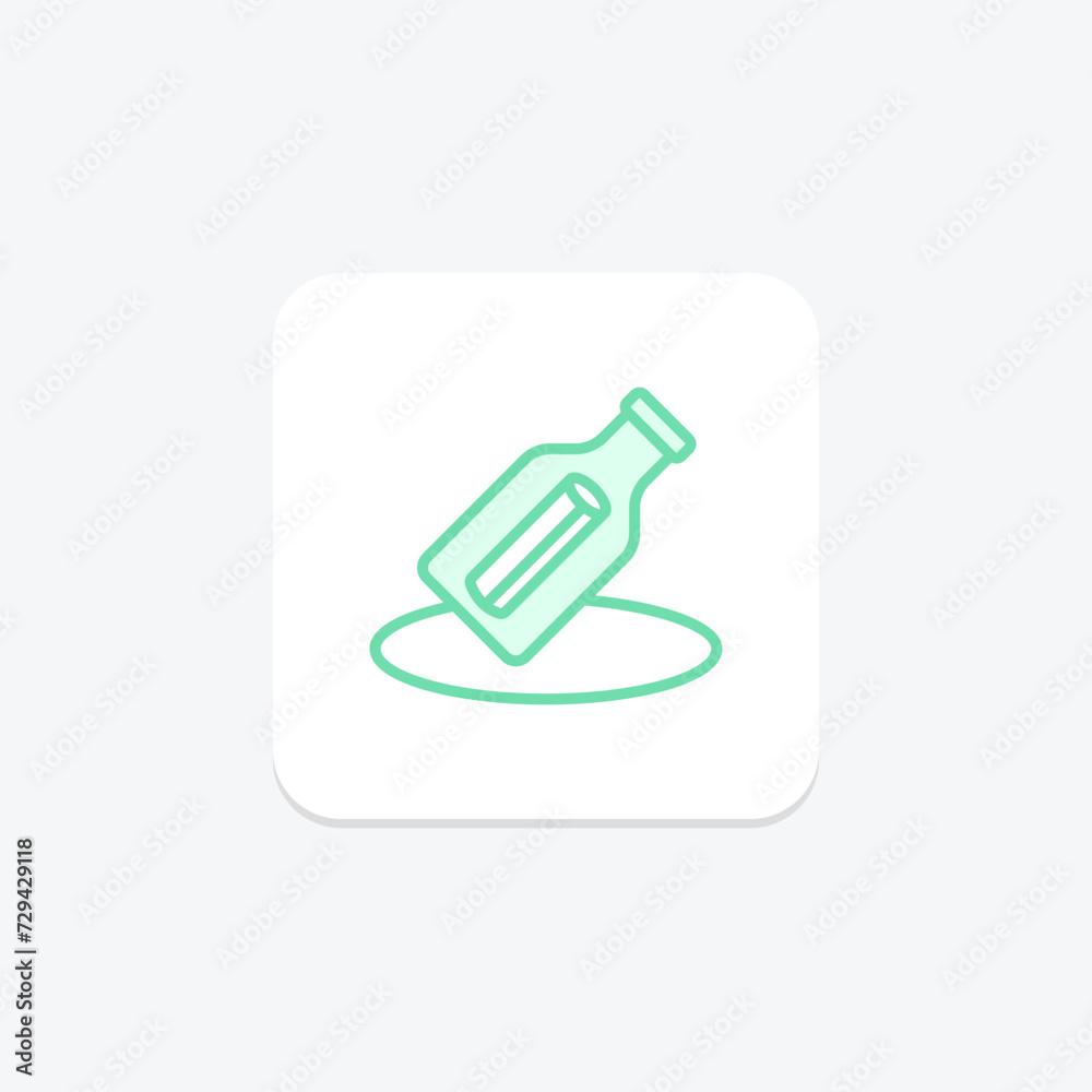 Message in a Bottle icon, message, love, communication, romantic duotone line icon, editable vector icon, pixel perfect, illustrator ai file Message in a Bottle icon, message, love, communication, romantic duotone line icon, editable vector icon, pixel perfect, illustrator ai file