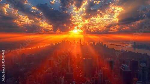 cityscape at sunrise © Sagar