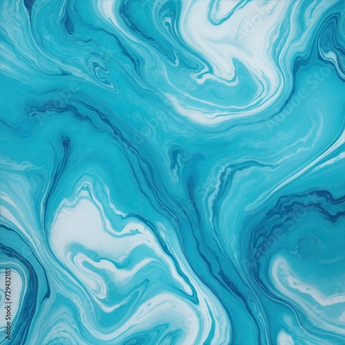 Ocean Blue and Turquoise marble textured background