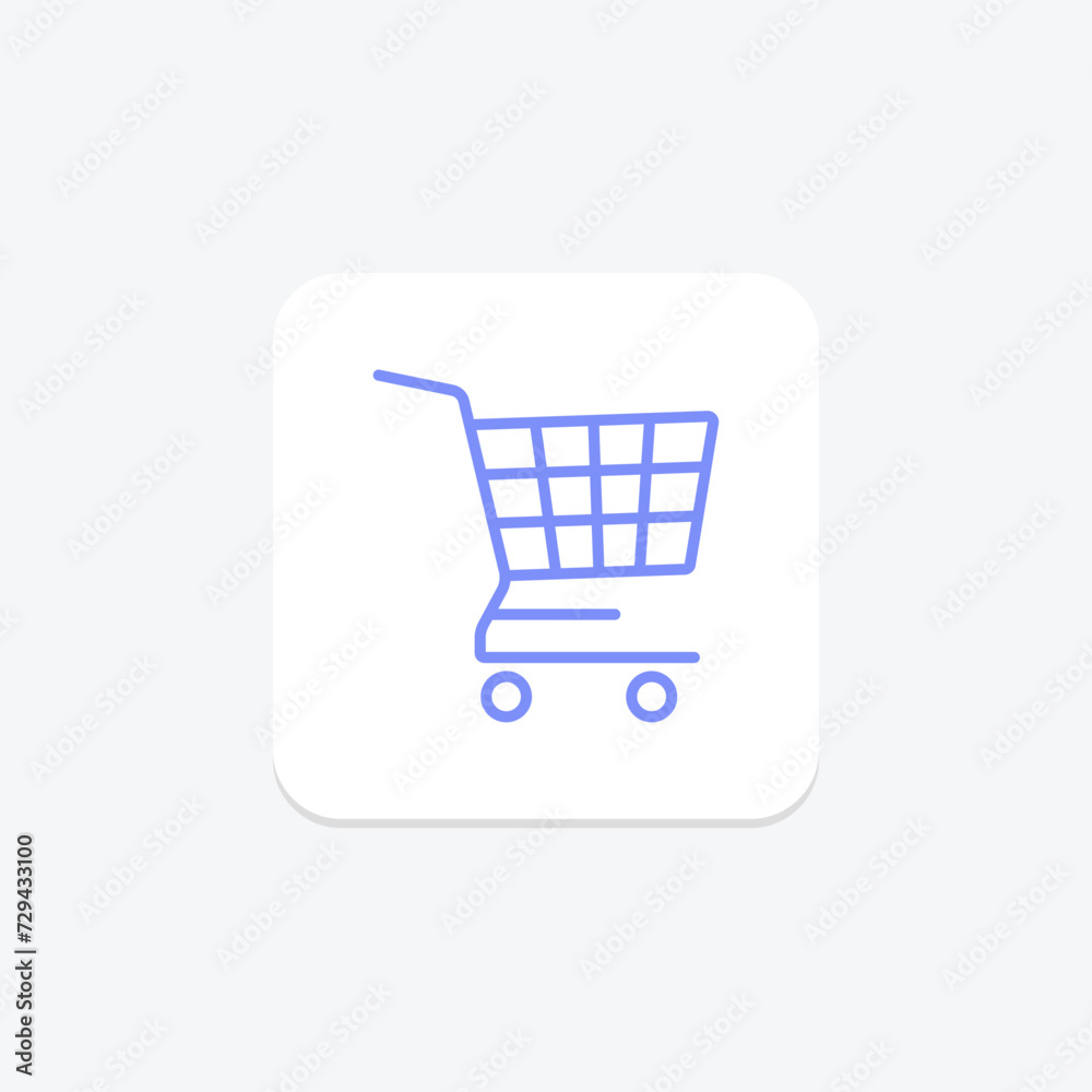 Empty Shopping Cart icon, empty, shopping cart, cart, retail duotone line icon, editable vector icon, pixel perfect, illustrator ai file Empty Shopping Cart icon, empty, shopping cart, cart, retail duotone line icon, editable vector icon, pixel perfect, illustrator ai file