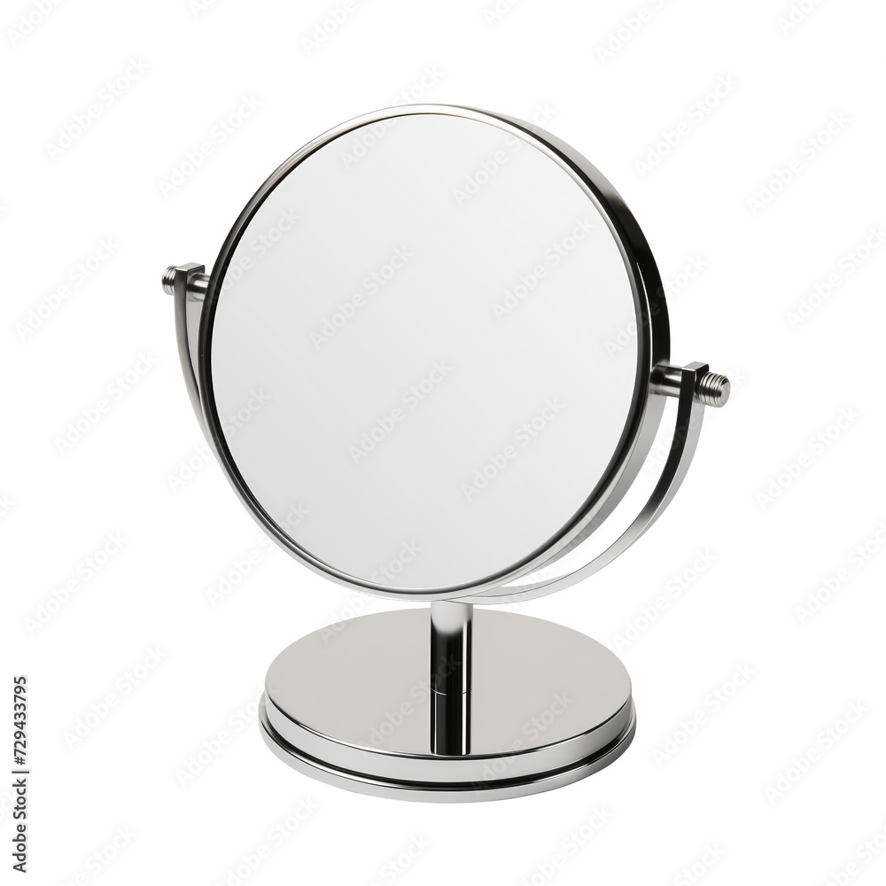 Vanity Mirror. Scandinavian modern minimalist style. Transparent background, isolated image. Vanity Mirror. Scandinavian modern minimalist style. Transparent background, isolated image.