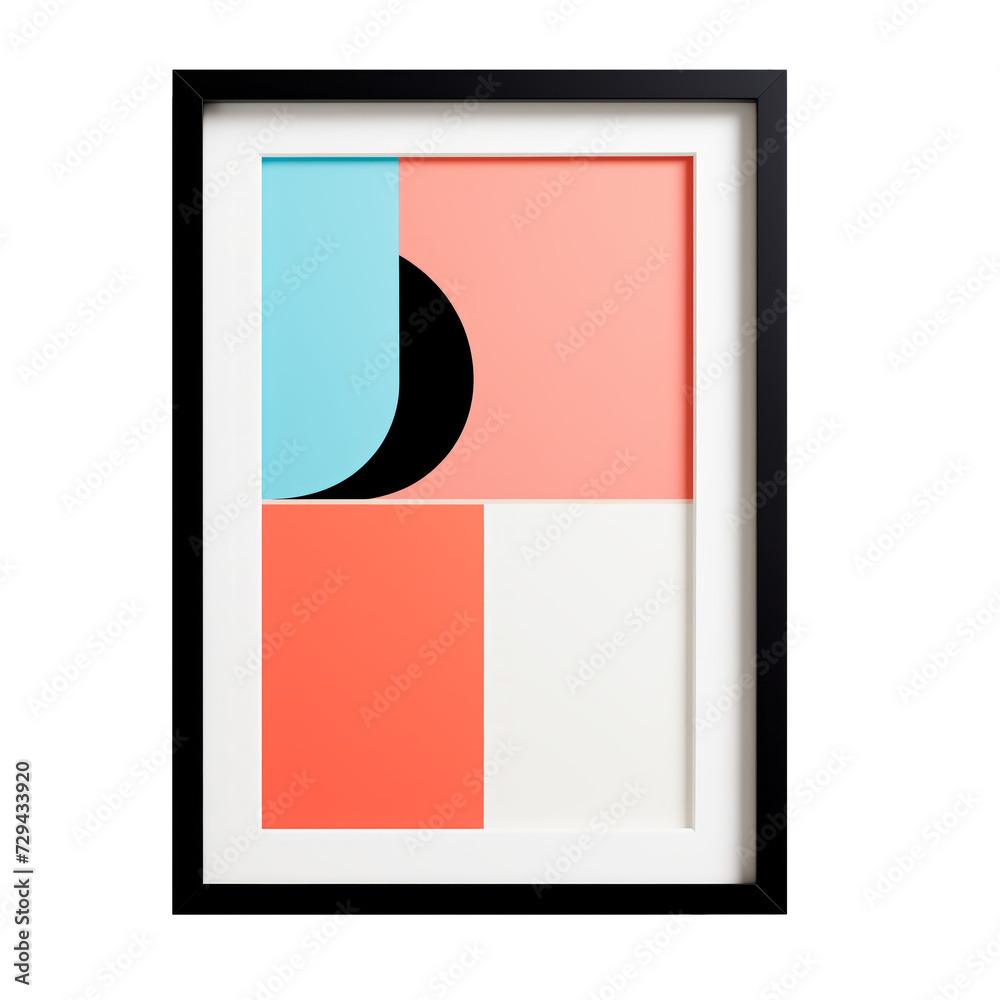 Wall Art. Scandinavian modern minimalist style. Transparent background, isolated image. Wall Art. Scandinavian modern minimalist style. Transparent background, isolated image.