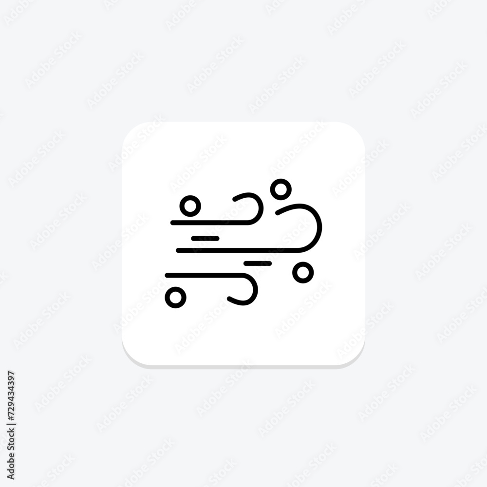 Air Quality icon, air, quality, weather, icon line icon, editable vector icon, pixel perfect, illustrator ai file Air Quality icon, air, quality, weather, icon line icon, editable vector icon, pixel perfect, illustrator ai file